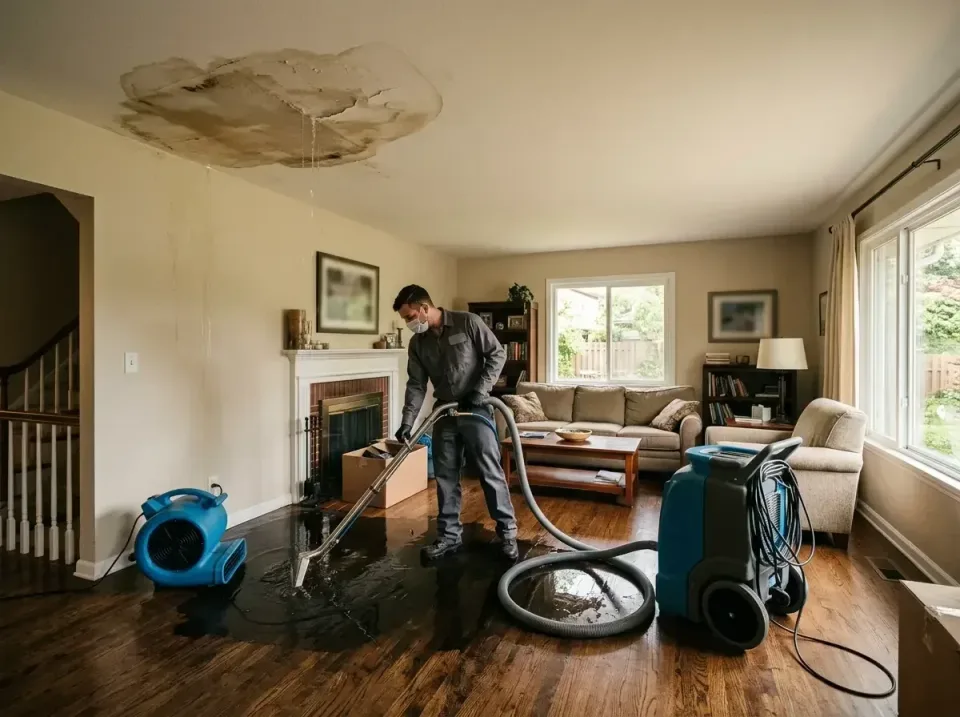 attic-pipe-burst-ceiling-drip-008 — frequently asked questions, Water Damage Restoration & Carpet Care in Mentor, OH